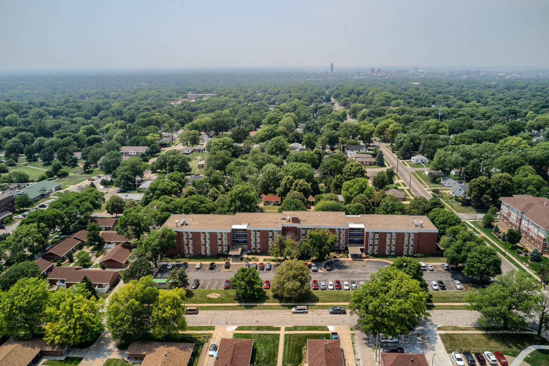 Lincoln Square Aerial Shot